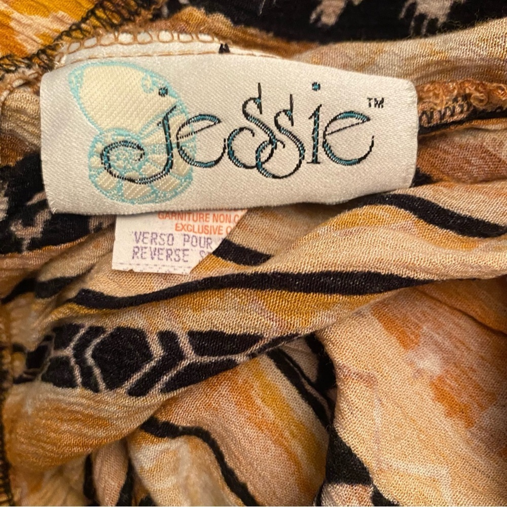 Vintage Jessie harem loose wide leg pants boho 100% Rayon made in Canada - Picture 4 of 13